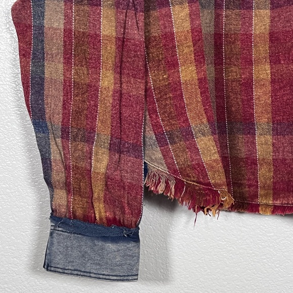 Oil & Hali oversized plaid pullover top, size XL - Picture 3 of 10